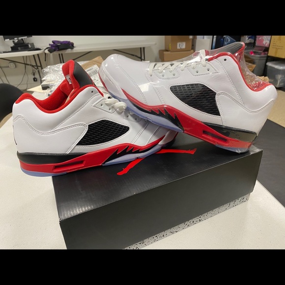Jordan retro 5 Fire red lows main image 5